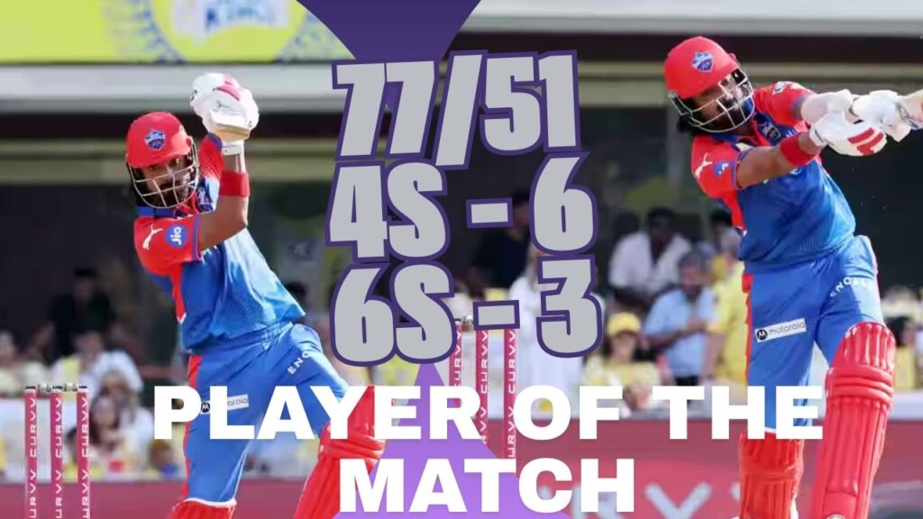 KL Rahul Player of the match
https://powerplayreport.com/