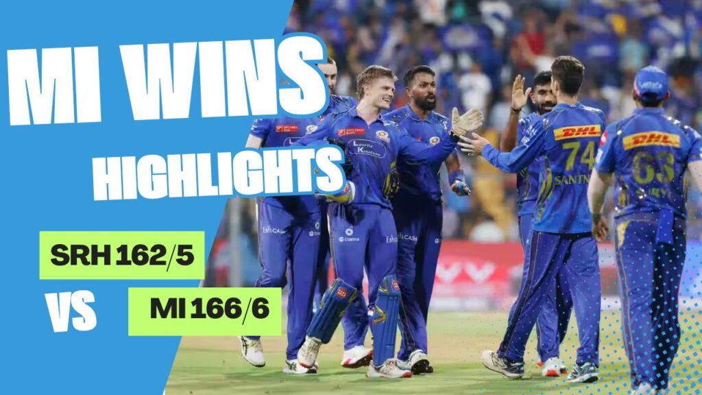 Mumbai Indians’ Thrilling 4-Wicket Win, Will Jacks Shines