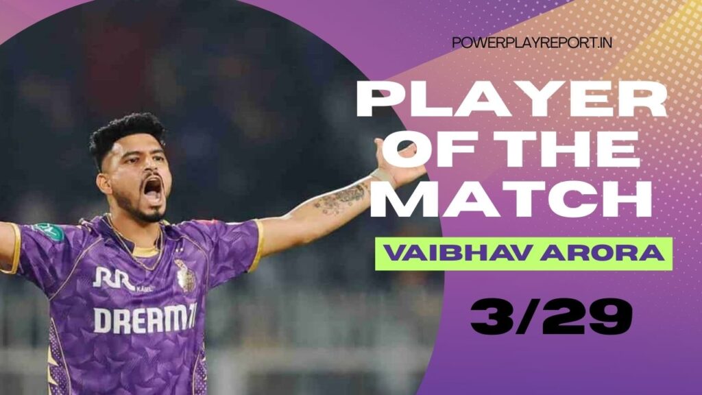 player of the match KKR vs SRH